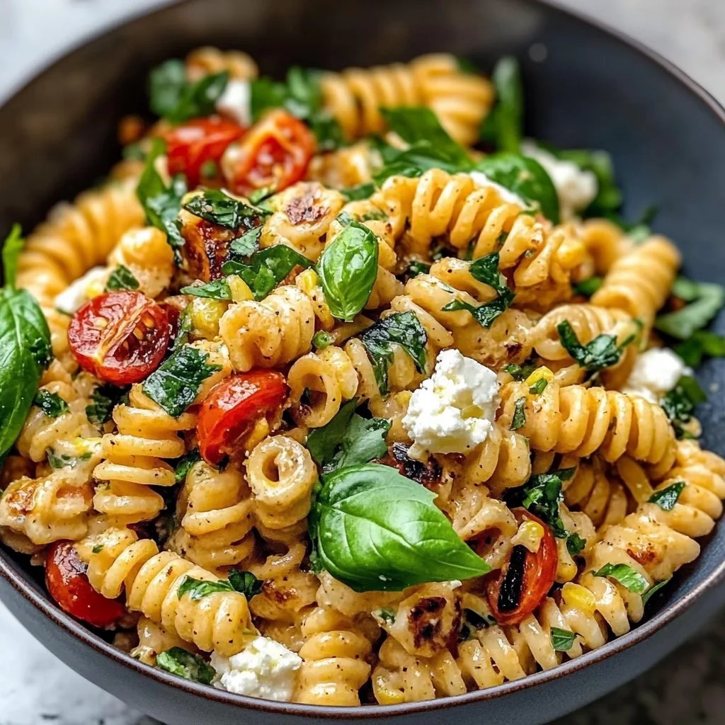 Healthy Street Corn Pasta Salad