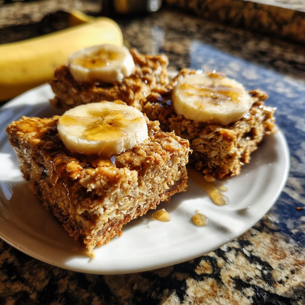 Banana Oat Yogurt Squares