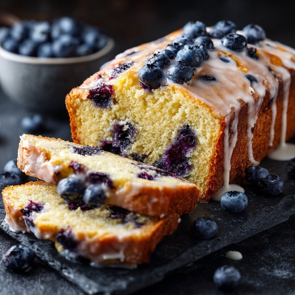 Baking & Desserts Lemon Blueberry Loaf Cake