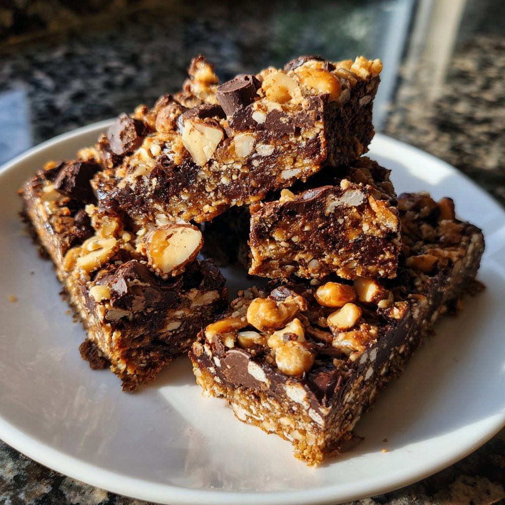 Chocolate Peanut Butter Date Bars