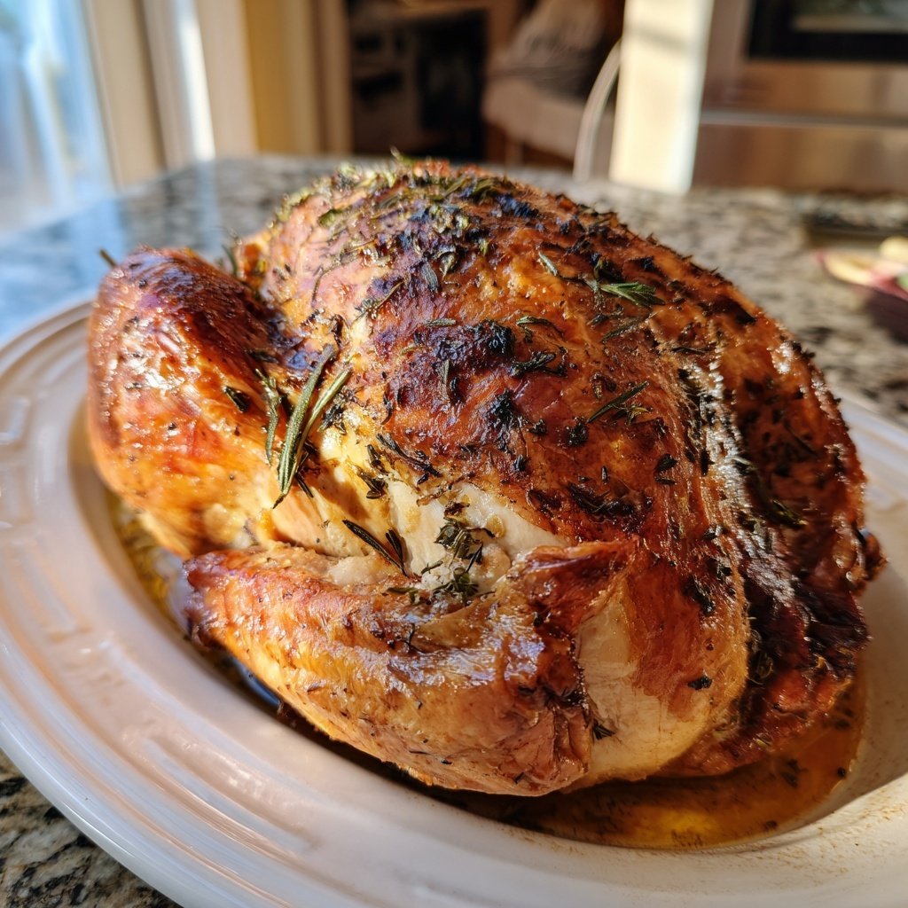 Seasonal & Festive Thanksgiving Herb Stuffed Turkey