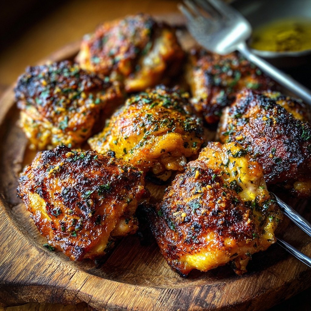 Crispy Baked Chicken Thighs