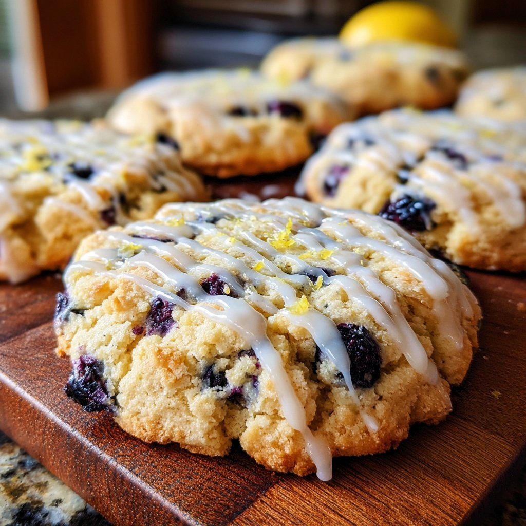 Spring Lemon Blueberry Cookies