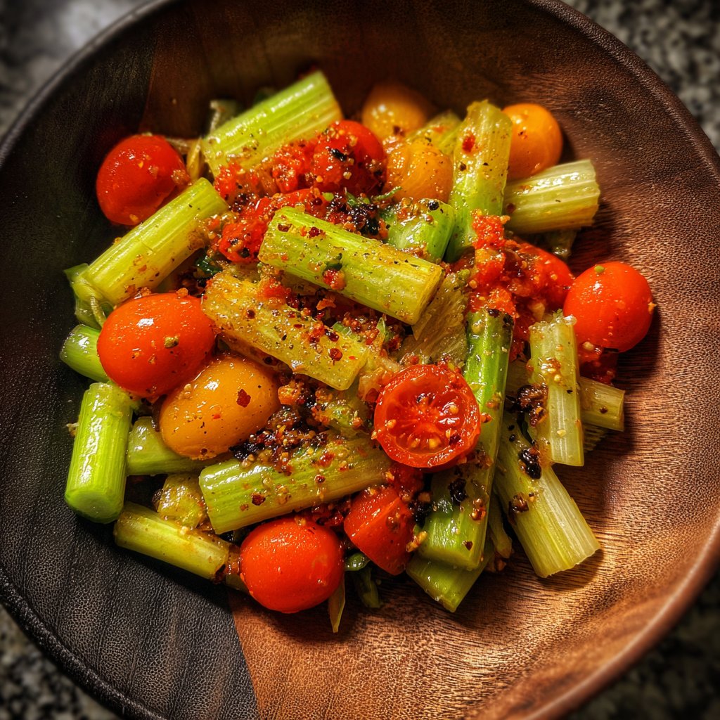 Crunchy Celery Salad With Lemon Dressing