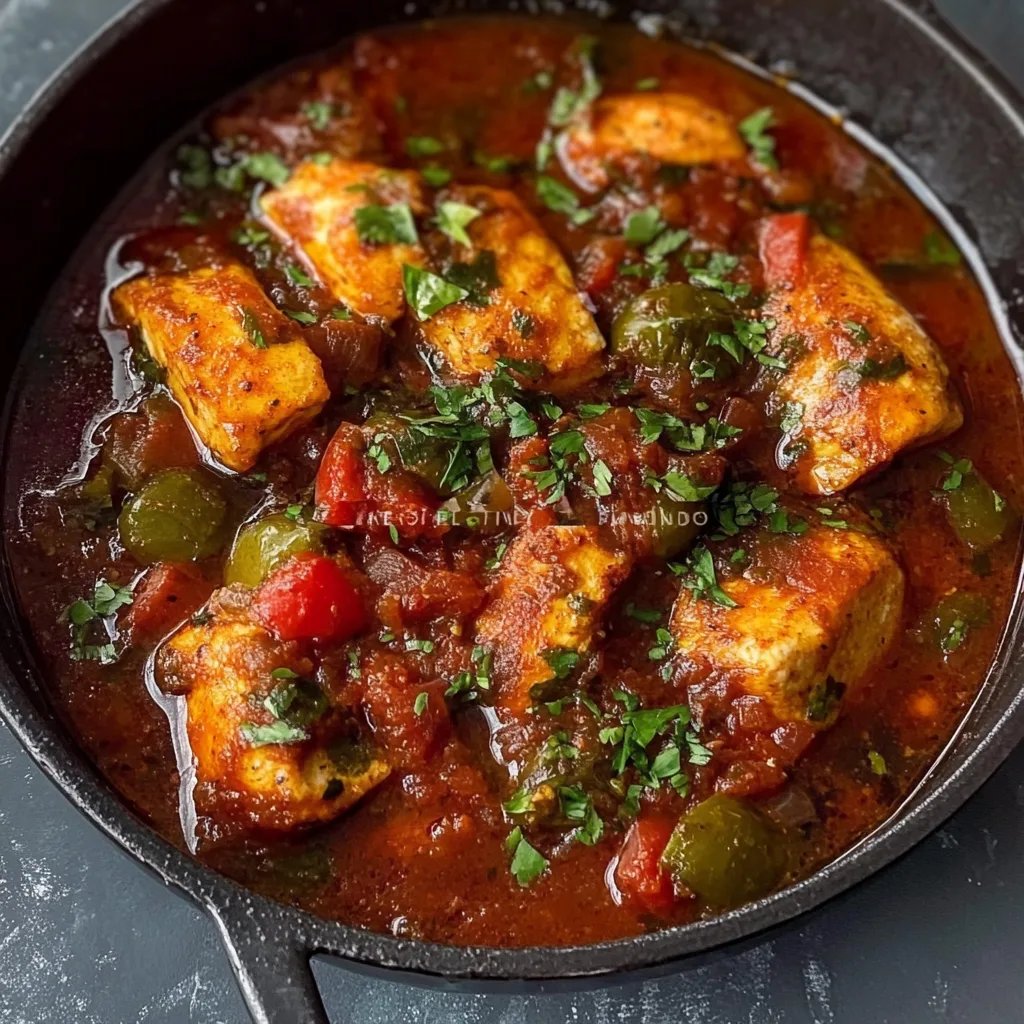 Classic Spicy Moroccan Fish in Rich Sauce