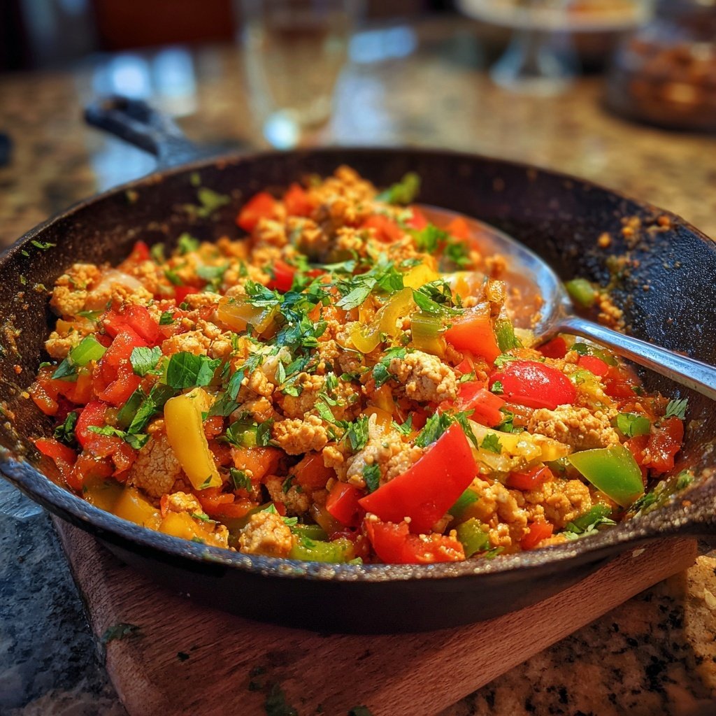 Ground Chicken Taco Skillet