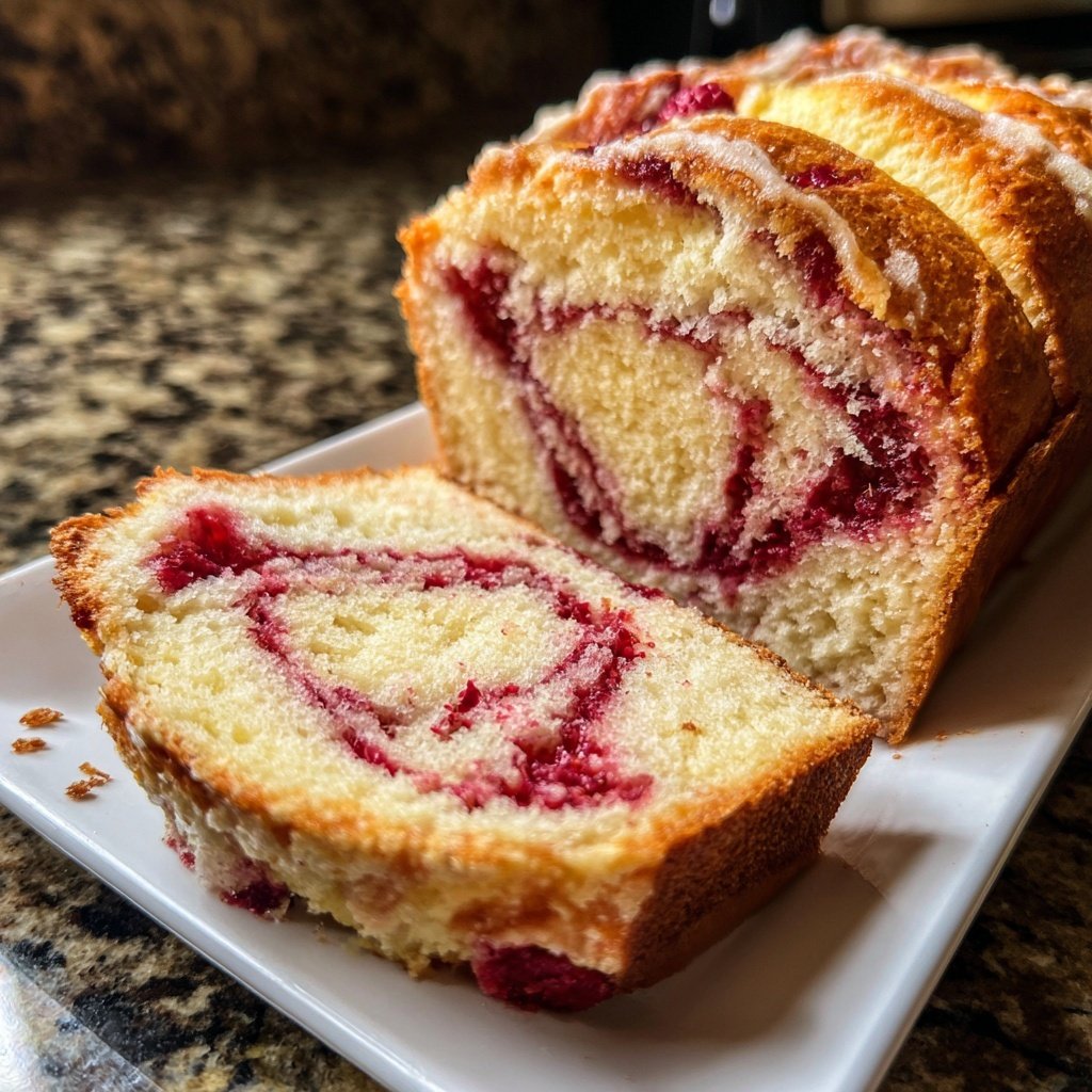 Raspberry Swirl Brioche Loaf Recipe for Breakfast or Dessert