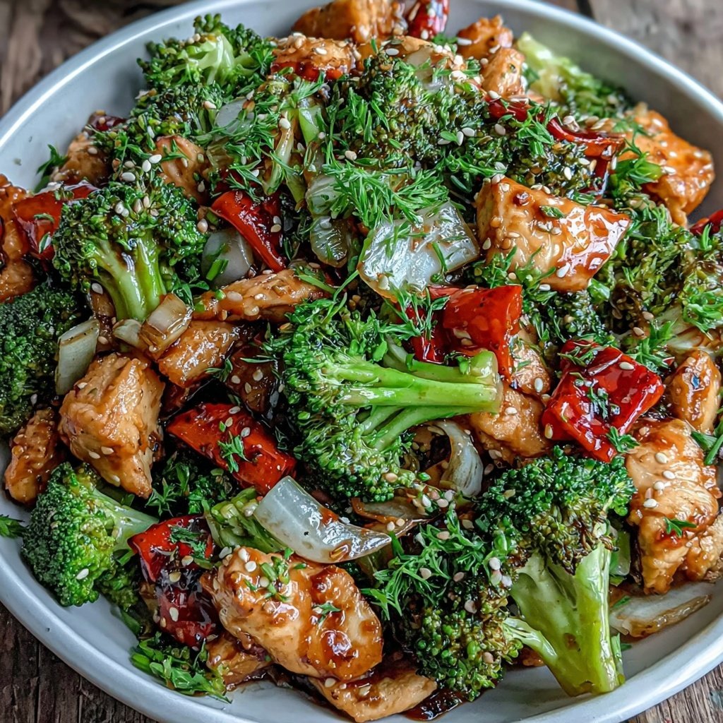 Healthy Chicken Broccoli Stir Fry