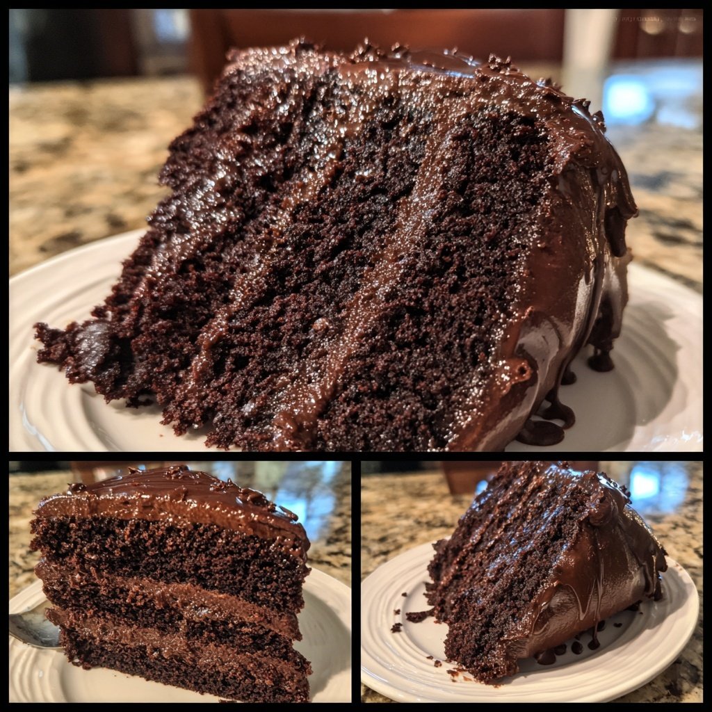 Chocolate Cake With Sour Cream Frosting
