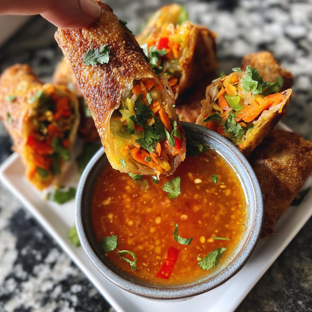 Super Bowl Veggie Spring Rolls